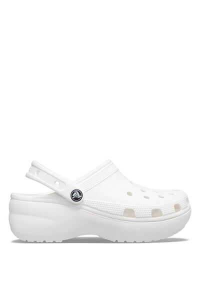 Crocs Γυναικείες παντόφλες λευκής πλατφόρμας