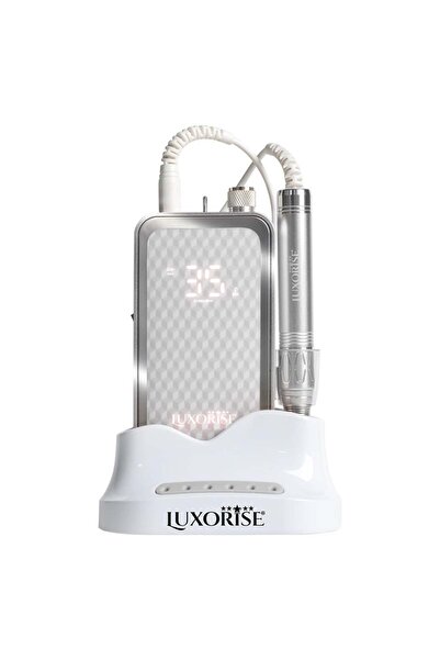 LUXORISE QuantumX Elite 35,000RPM Portable Nail Drill - LUXORISE, Silver