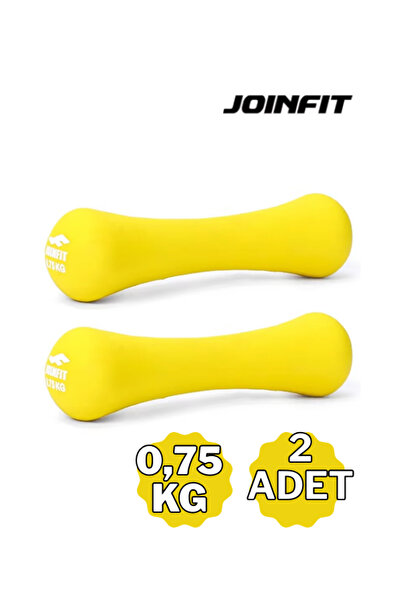 JOINFIT Neoprene Dambıl 0,75 Kg X 2 Adet (Sarı) - Kaydırmaz Doku