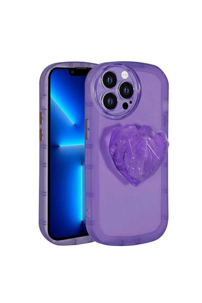 zore iPhone 13 Pro Compatible Camera Protected Pop Socket Colorful Omsy Ofro ...