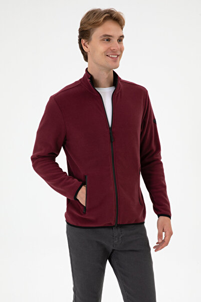 U.S. Polo Assn. Erkek Bordo Örme Hırka 50313779-VR177