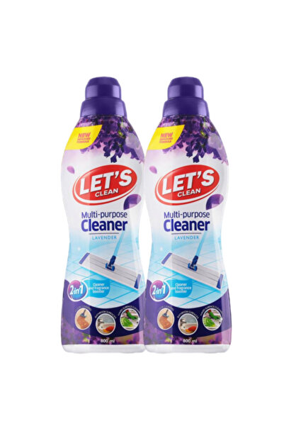 Let's Clean منظف ​​متعدد الأغراض برائحة اللافندر 800 مل عبوة من قطعتين