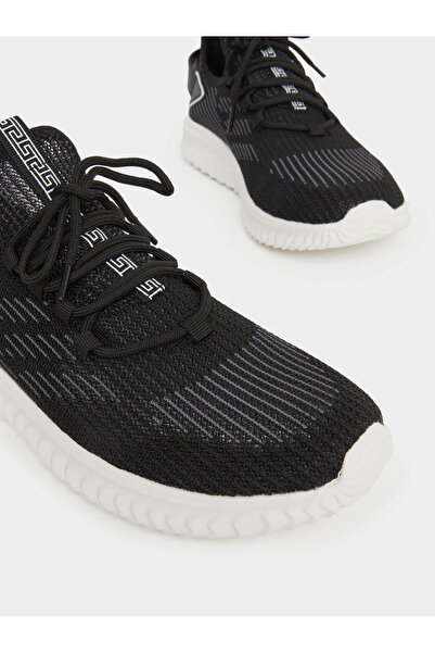 Take Two By Styli Textured Lace Up Sneakers