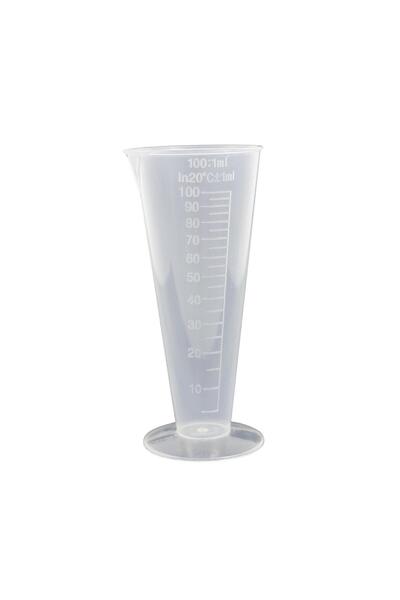 Edulab Konik Ölçüm Kabı 100ml. Plastik