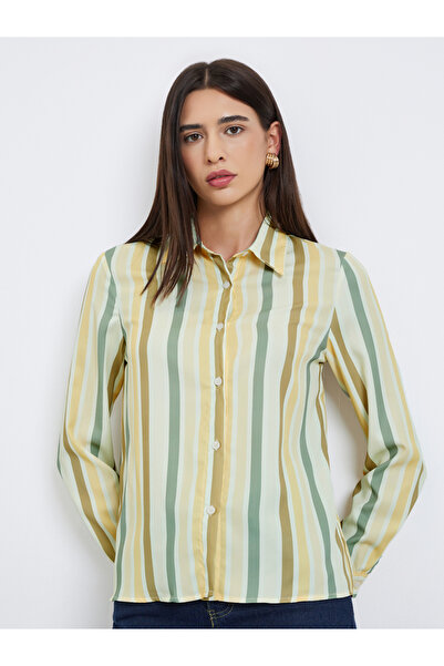 Take Two By Styli قميص مخطط بأكمام طويلة