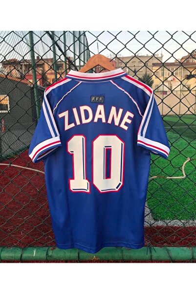 Forma Fransa Milli Takımı 98 Dünya Kupası Zinedine Zidane Nostalji Forması