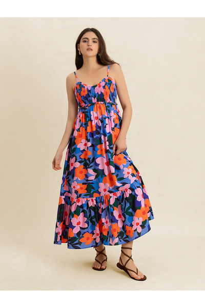 Take Two By Styli Women Strappy Floral Maxi Dress
