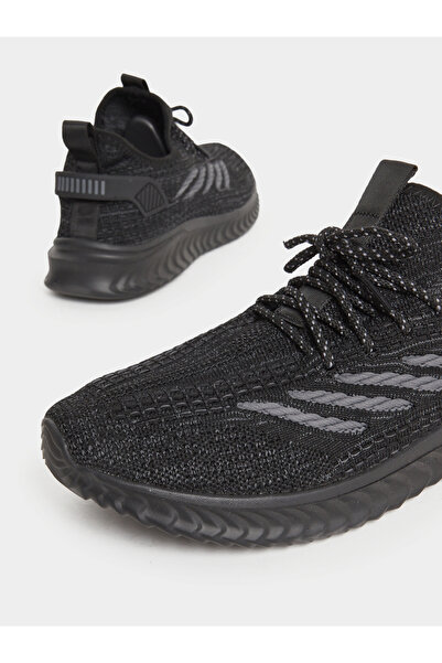 Take Two By Styli Textured Lace Up Sneakers