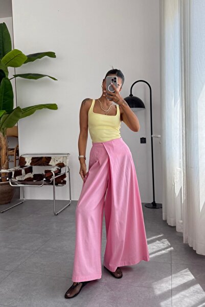 Mzr Collection Women's Linen Pareo Pants