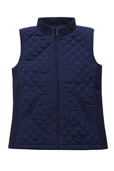 OEM Lightweight, padded, breathable vest with slanted side pockets, Blue S