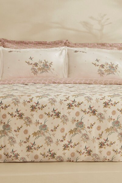 Karaca Home طقم غطاء لحاف مزدوج من الكريب ليوسيل من مينسي