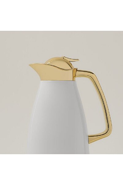 Dallaty قارورة مفرغة من الفولاذ من فالكو، ذهبي وأبيض، سعة 1 لتر