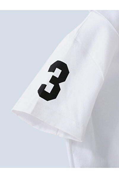 Take Two By Styli Boys White Embroidered Dinosaur Shirt