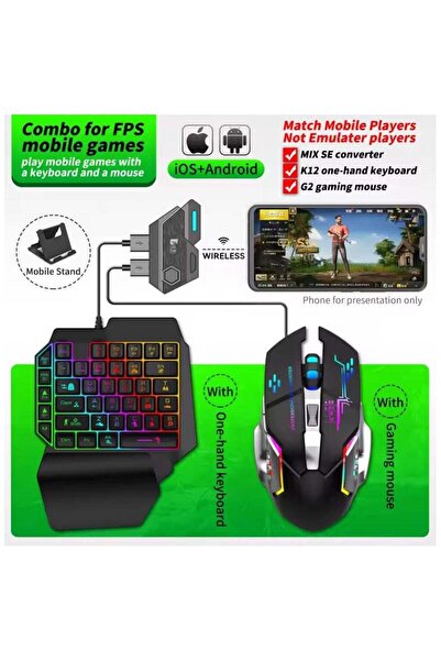 GAMWİNG Mix SE Mobile Game Keyboard and Mouse Set