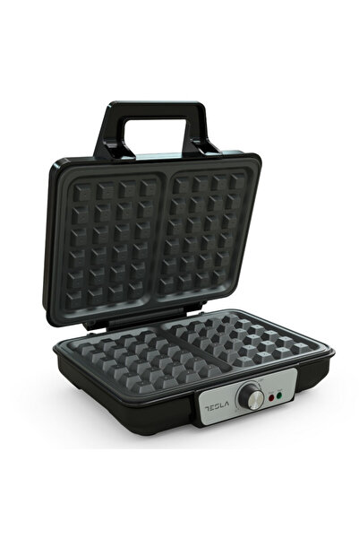 TESLA Aparat de vafe WM200BX, 1000W, Pentru 2 vafe, Plăci antiaderente, 140 -...