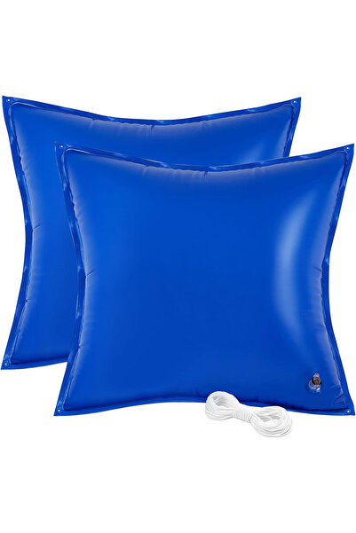 OEM Pernă mare pentru piscină 120x120 cm cu 4 ochiuri, grosime 0,3 mm, set de 2 bucăți