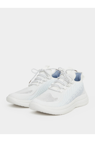 Take Two By Styli Textured Lace Up Sneakers