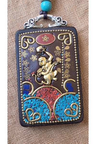 trendbysena Etnik Otantik Abanoz Ağacı Kolye