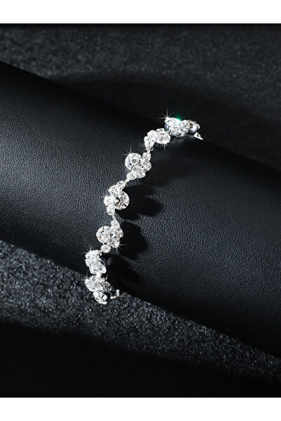 Take Two By Styli Rhinestone Flower Bracelet