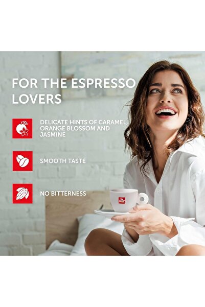 illy Y3.3 Espresso Machine | White with 2 Cans of Classico iperEspresso Capsules (21 Count Each) –