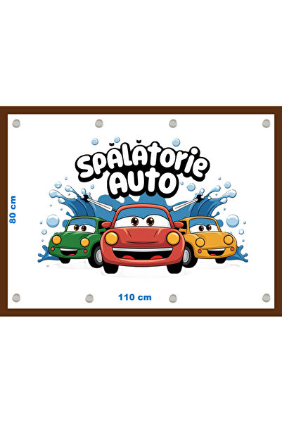 OEM Banner "Spalatorie Auto" dimensiune 80x110 cm