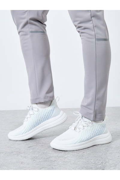 Take Two By Styli Textured Lace Up Sneakers