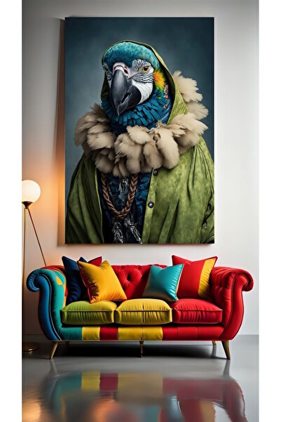 özkacar KAPŞONLU PAPAĞAN Tablou pe pânză pentru decorarea casei, perete, salo...