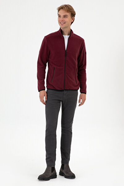 U.S. Polo Assn. Erkek Bordo Örme Hırka 50313779-VR177