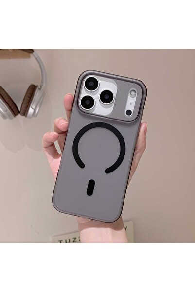 aheaks iPhone 17 Pro Max Magsafe Destekli Darbeye Dayanıklı Buzlu Renk Kılıf ...