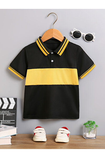 Take Two By Styli Boys Color Block Polo T-Shirt