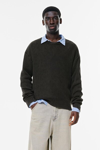 Pull & Bear Acid wash knit sweater