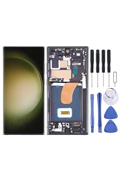 Generic OLED LCD Screen For Samsung Galaxy S23 Ultra 5G SM-S918B Digitizer Full Assembly with Frame