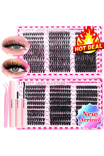 DIYEYELASH 600 Adet Takma Küme Kirpik 30D40D50D60D80D100D DIY Kirpik Uzatma Kiti