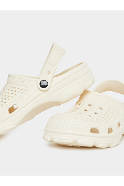 Take Two By Styli Vamp Perforated Solid Heel Strap Clogs