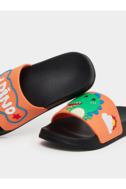 Take Two By Styli Orange Graphic Print Slides