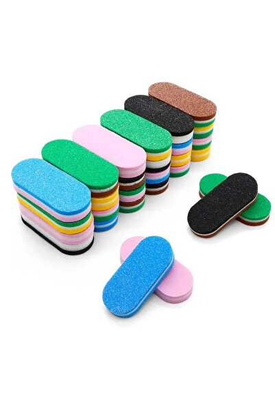 PİRAYE AKSESUAR 40-Piece Double-Sided Mini Buffer Nail File and Polisher