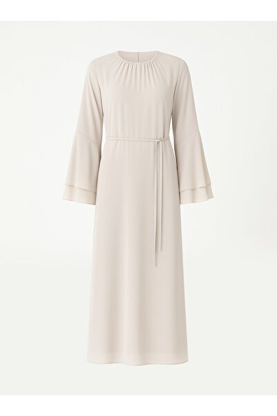 MRS. POLEEN Hijab Dress - Beige - Mrs Poleen