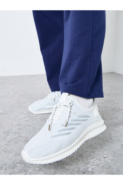 Take Two By Styli Textured Lace Up Sneakers