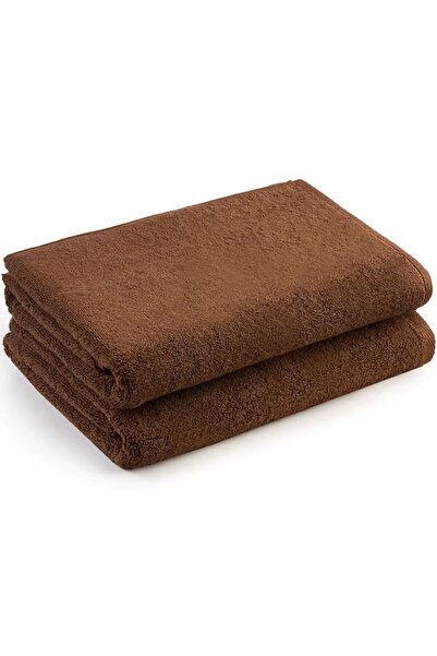 H Hotel Supplier Set of 2 Hotel Supplier towels, 70x140 cm, 100% cotton, 600 GSM, Brown