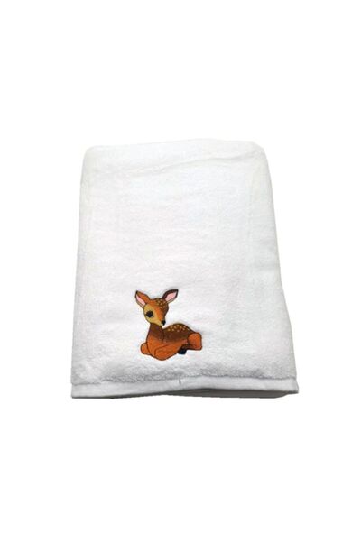 H Hotel Supplier Prosop de Baie Brodat, Hotel Supplier, bumbac 100%, Alb, 70x...