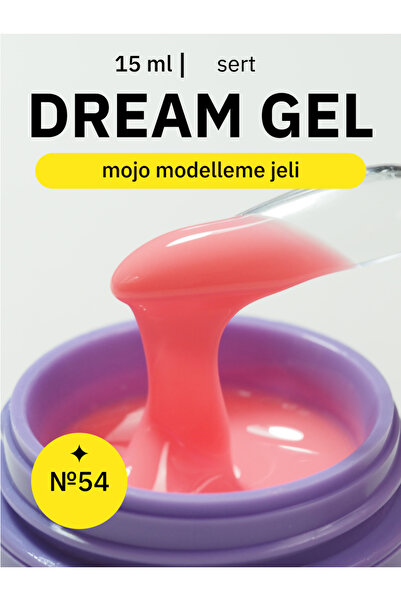 MOJO Tırnak Jeli Dream Gel 54 Tırnak Uzatma ve Modelaj Jeli , 15 ml