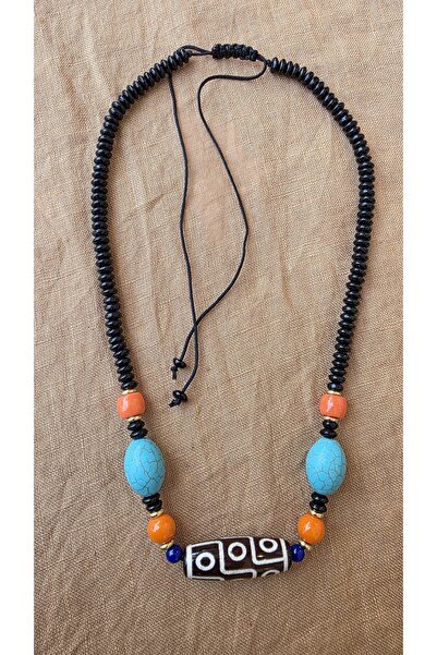 trendbysena قلادة من الحجر التبتي الأصلي