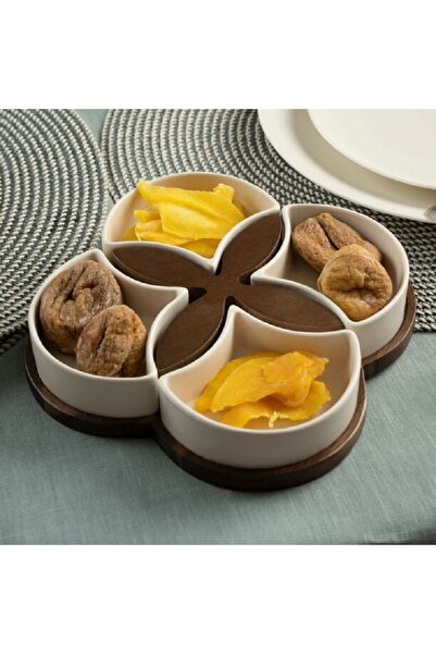 Dallaty off white porcelain nut bowls set 5 pcs