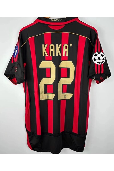 Forma A.c M.i.l.a.n 2007 Sezonu Kaka Leite Nostalji Forması (Kırmızı-Siyah)