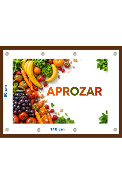OEM Banner "Aprozar" cu capse si clipsuri dimensiune 80x110 cm