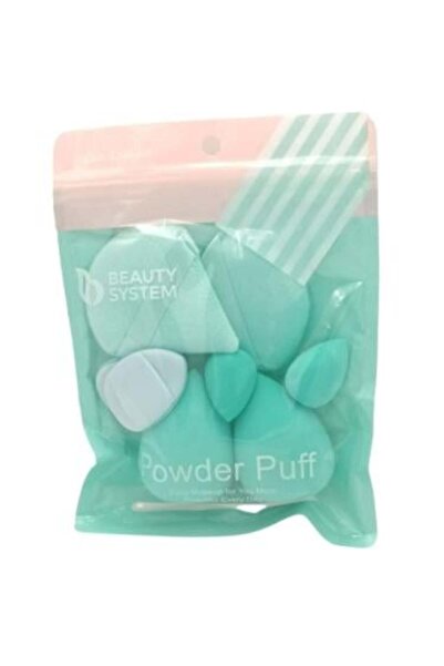 BEAUTY SYSTEM مجموعة اسفنجات المكياج - 8 قطع