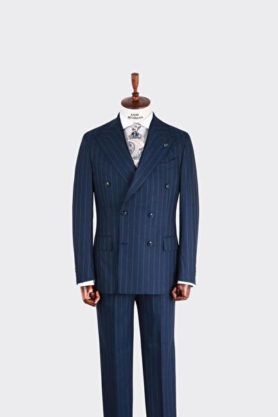 Kadir Büyükkaya Erkek Kruvaze Takım Elbise-KAB1228S