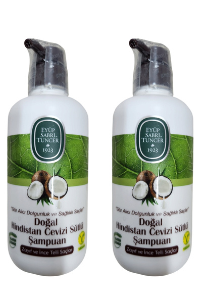 Eyüp Sabri Tuncer Natural Coconut Milk Shampoo 600ml X 2 Pieces
