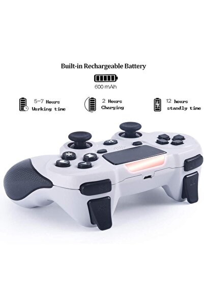 X LOT Controller for PS4, Wireless GamePad for Sony Playstation 4 Pro/Slim/PC, 6-axis Game Remote Joystick
