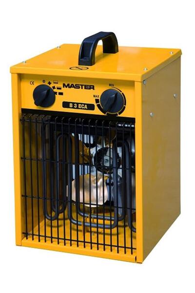 Master Fan heater, automatic thermal protection, thermostatic control, 220 - 240 V, 3 kW, yellow
